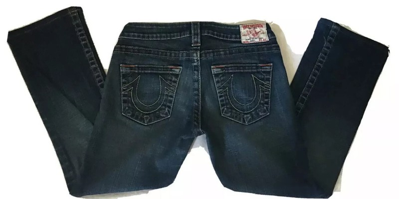 Women’s TRUE RELIGION "Johnny” 5 Pocket Jeans Sz 27”x24” (Made in USA)