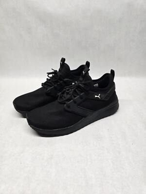Puma Mens Pacer Next Excel 369483-02 Black Running Shoes Sneakers Size 9.5