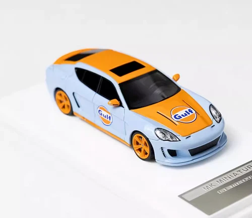 MK 1:64 Blue Gulf Gemballa Coupe Sports Model Diecast Resin Car - Picture 2 of 6