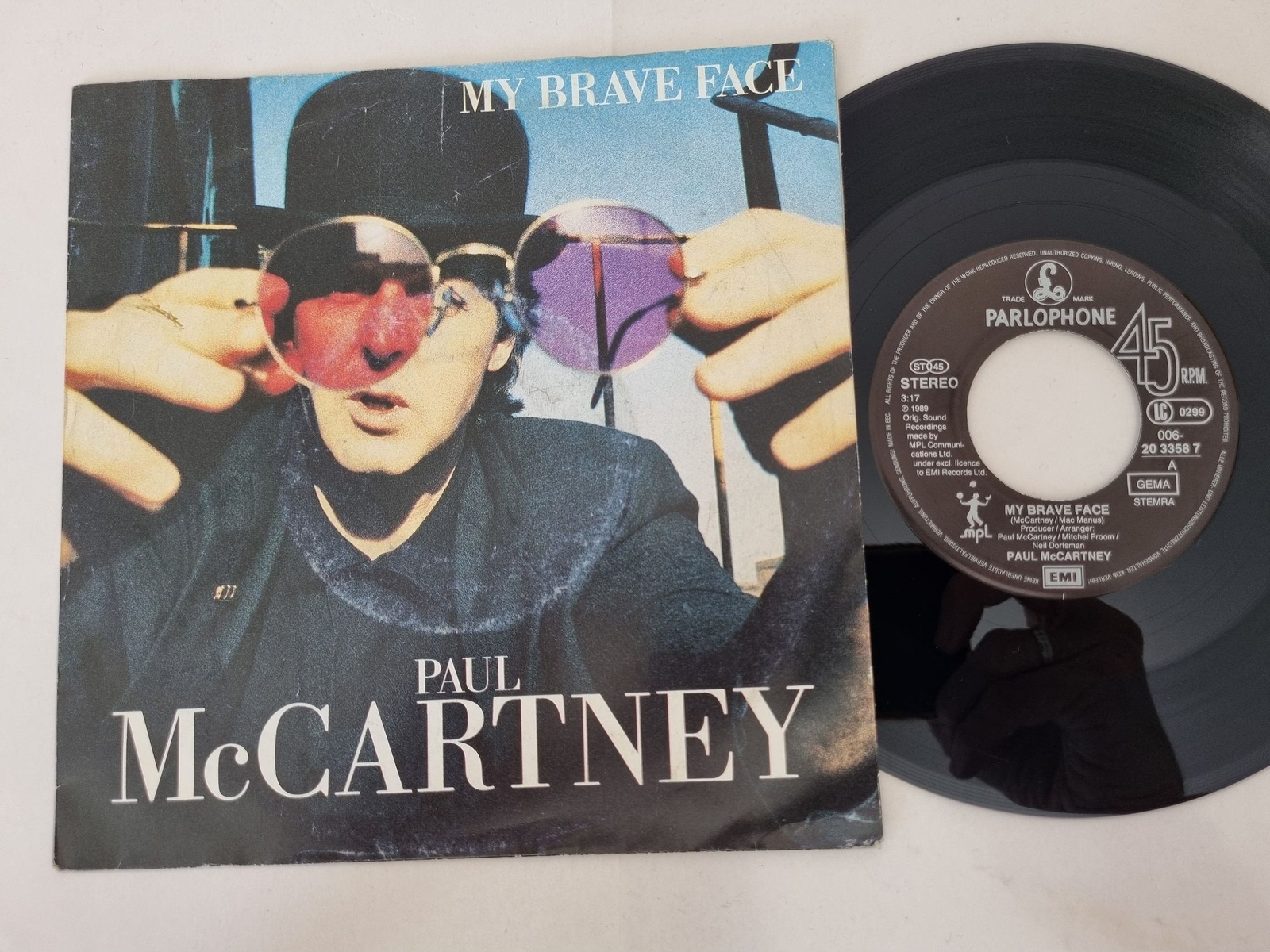 Paul McCartney - My Brave Face 7'' Vinyl Germany