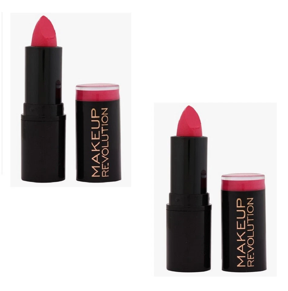 Pack of 2 Makeup Revolution Beauty Lip Amazing Lipstick, Dazzle - Image 4 of 4