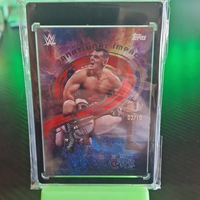 Gunther 2025 Topps Universe WWE #iim-1 International Impact - Red Magma /10 