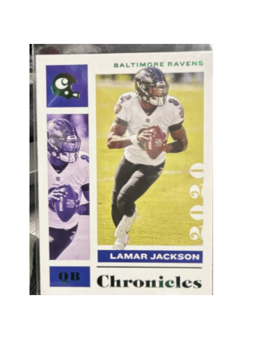 2020 Panini Chronicles - Lamar Jackson #7 Green