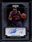 2021-22 Panini Prizm Vince Carter Signatures Auto Autograph #SG-VCT Raptors