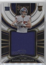 2022 Panini Select Jumbo Rookie Swatches White Prizm 42/75 Daniel Bellinger 0nr3