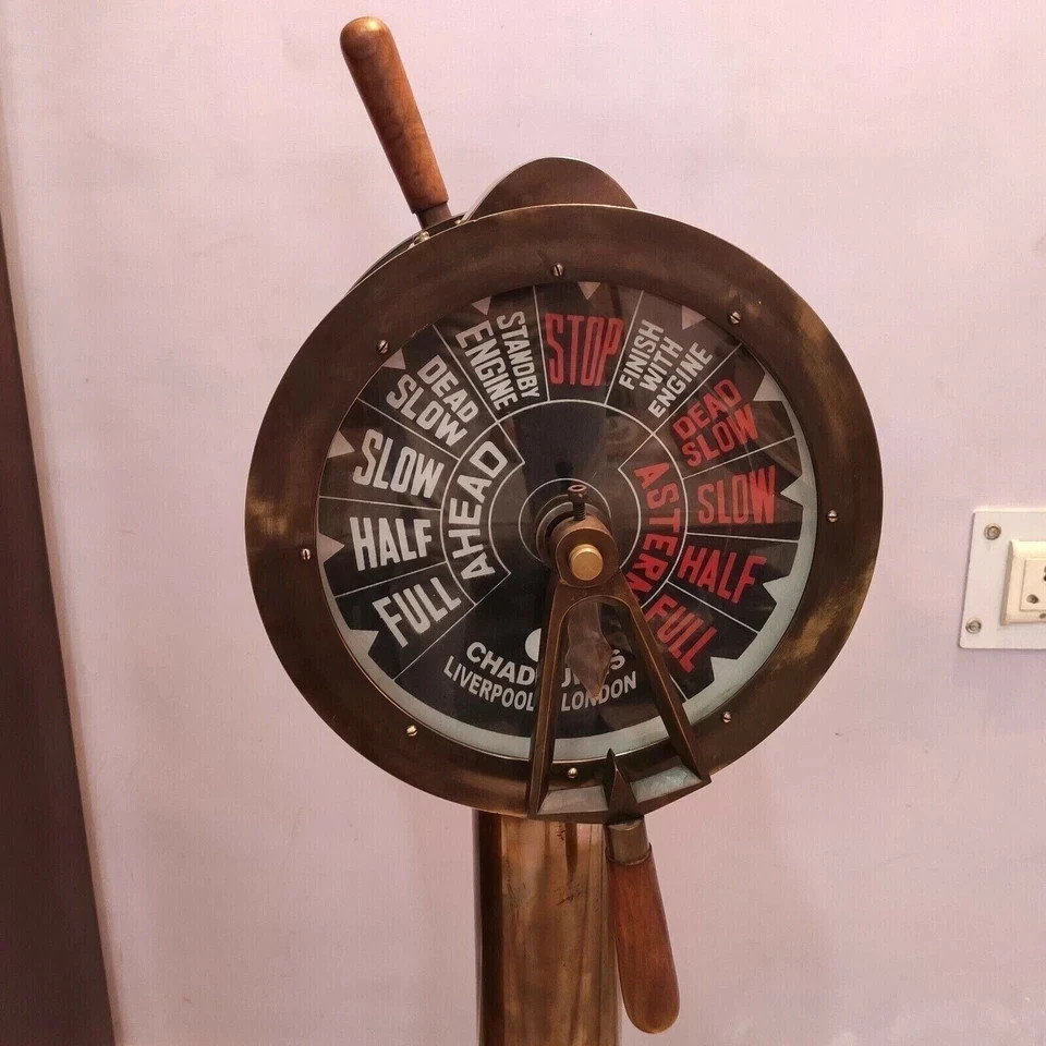 18'' Nautical Brass Telegraph, Ship Engine Order Telegraph, Working 18'' Nautical Brass Telegraph, Ship Engine Order Telegraph, Working