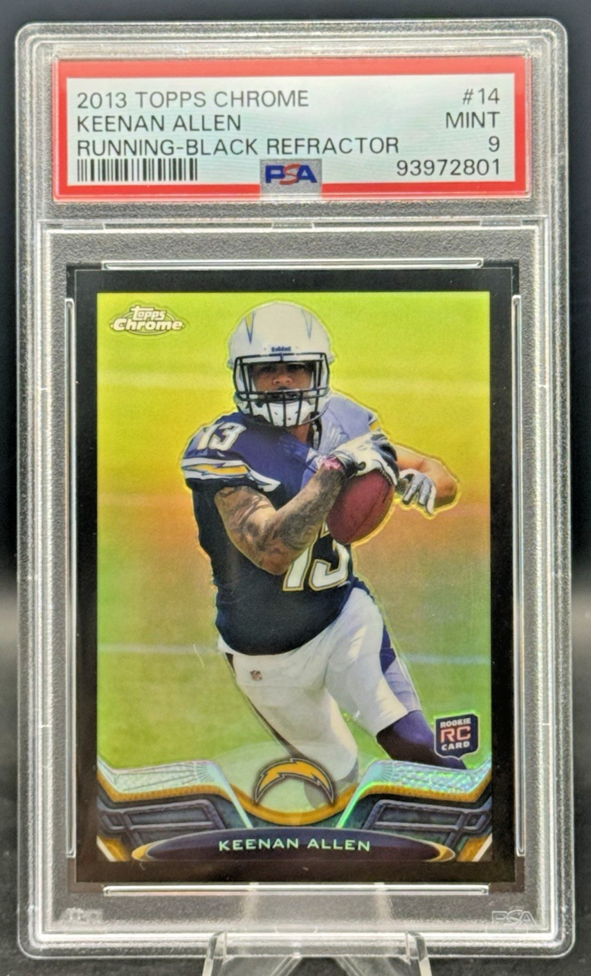 Keenan Allen 2013 Topps Chrome #14 Running Black Refractor /299 PSA 9