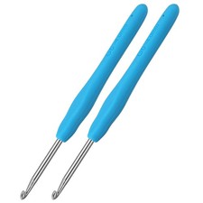 2Pcs 4.0mm Crochet Hooks, Ergonomic Crochet Hook for Arthritis and Beginners,...