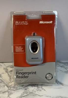 Microsoft Fingerprint Reader USB Port PC Computer Security Model 1033 NEW SEALED