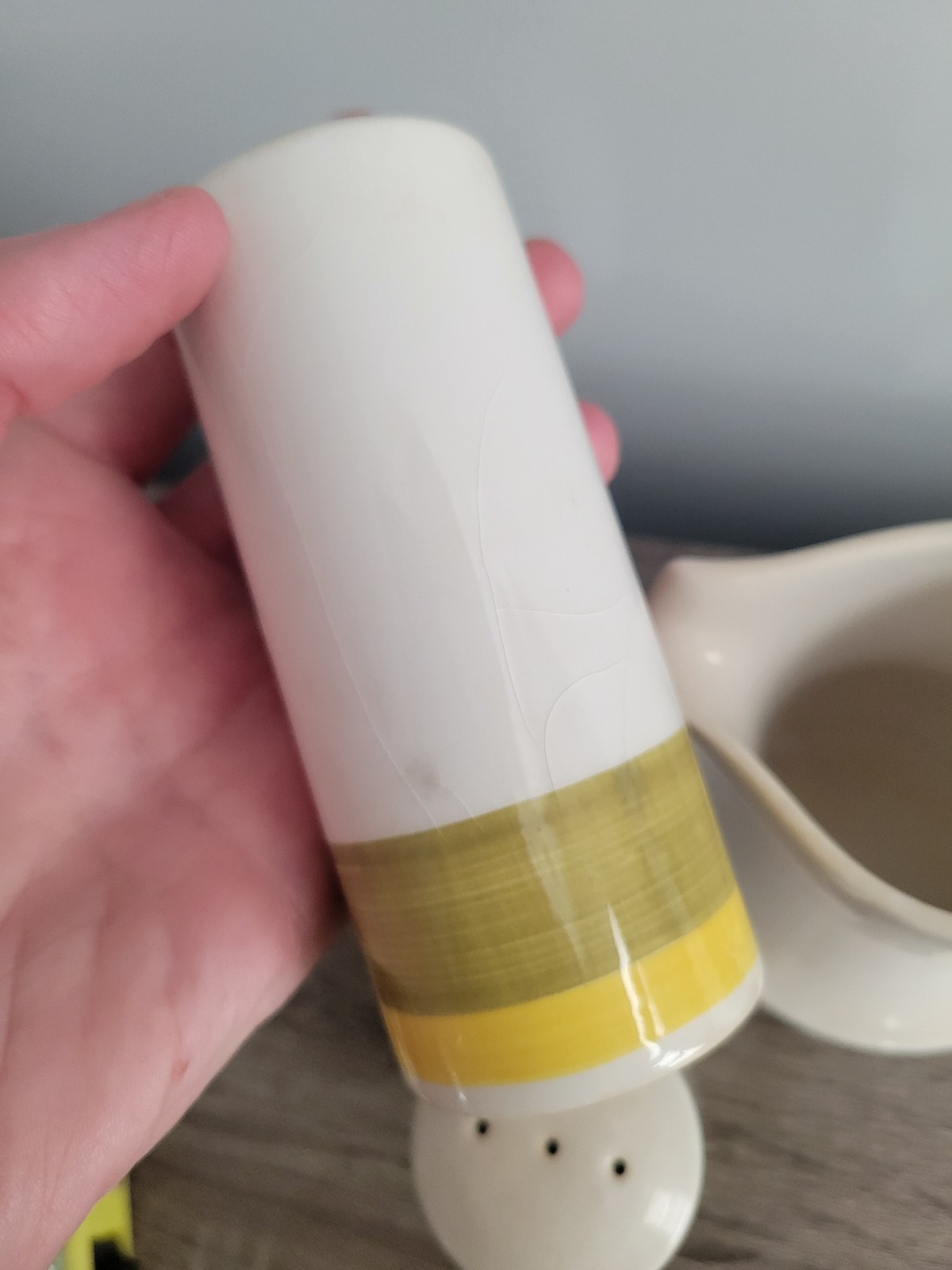 Noritake Salt and Pepper Shakers Pitcher Set Porcelain MCM  Vintage