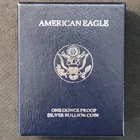 1995 P American Silver Eagle - Choice Proof Bullion $1 Coin OGP COA Q-7595p