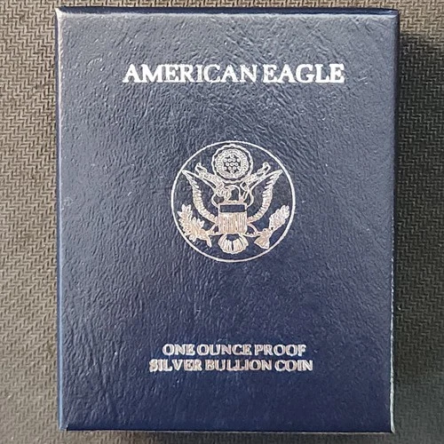 1995 P American Silver Eagle - Choice Proof Bullion $1 Coin OGP COA Q-7595p