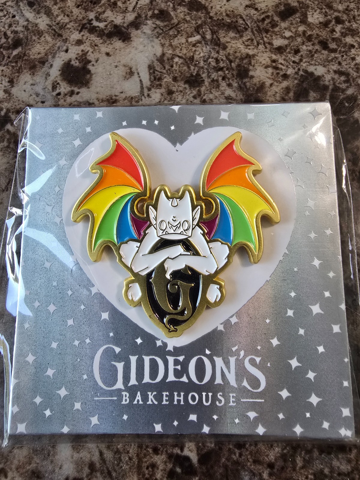 Disney Springs Gideon's Bakehouse 2022 Pride Gargoyle Logo Pin LE 2000 New