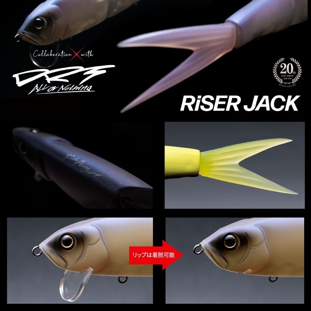 FISH ARROW + DRT Bass Fishing Swimbait Lure RISER JACK 9in/2.5oz Full Moon SP - Image 3