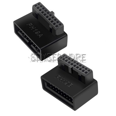 USB 3.0 90 Degree Adapter 19Pin 20Pin Angle Power Adapter Board For Motherboard