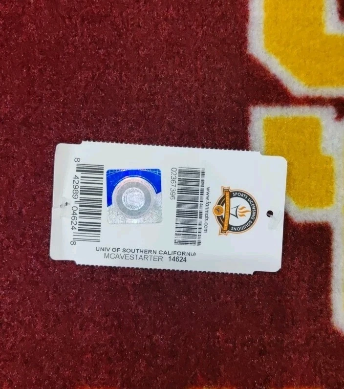 Southern California Trojans Man Cave Starter Mat Accent Rug - 18"x29". - Image 2 of 3