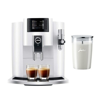 Jura E8 Automatic Espresso Machine Glass Milk Container (Piano White) PREMIUM