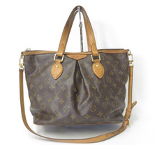 Autentica borsa a tracolla Louis Vuitton Monogram Palermo PM F#50486