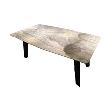 Draenert Esstisch Fontana Platte Stein Oxford Grey Grau Gestell Eiche 