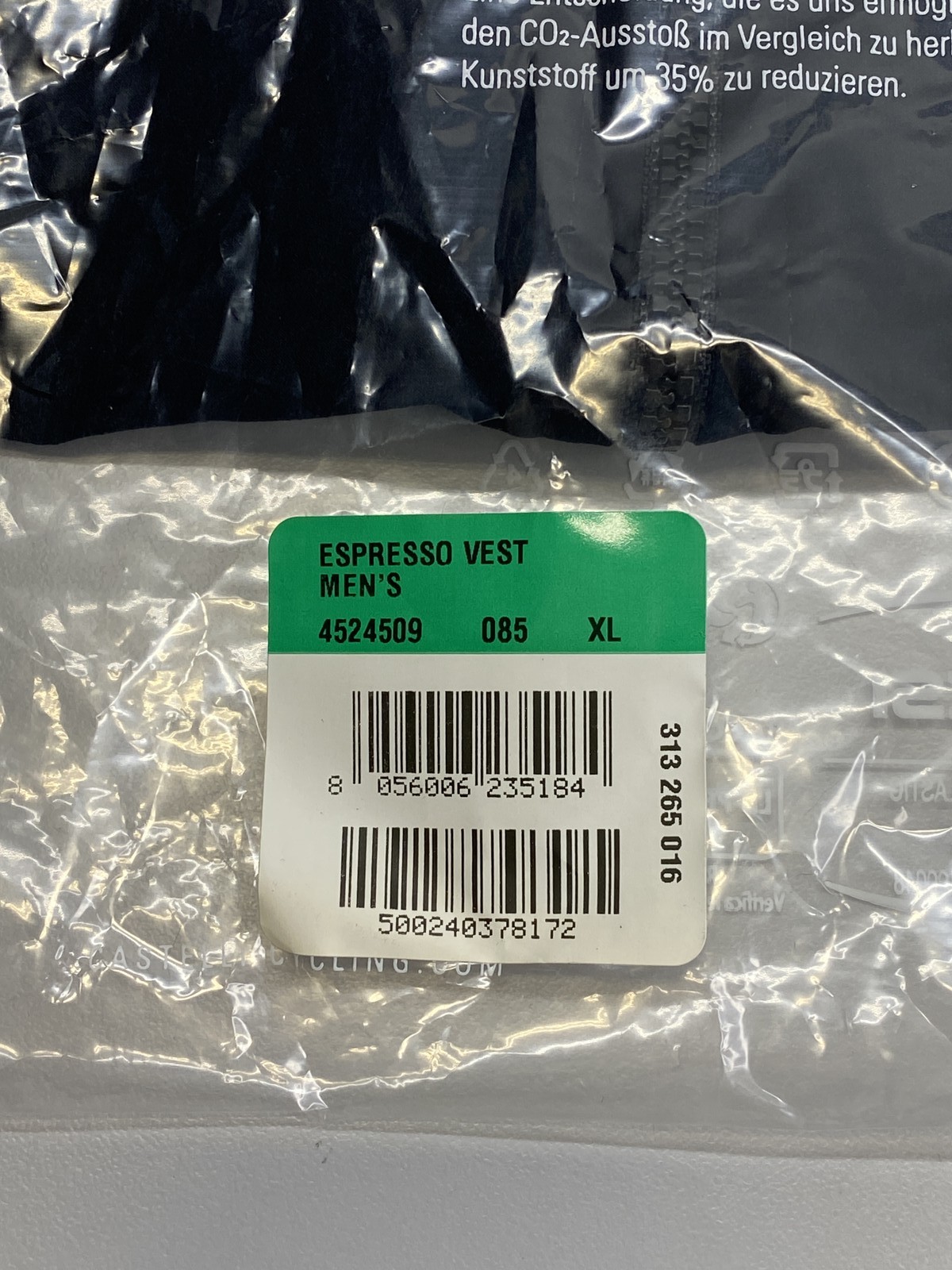 CASTELLI Mens Espresso Windproof Shell Vest for Cycling, Light Black, X-Large