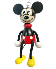 SCHWINGFIGUR Mikki Maus FEDERFIGUR Buchenholz Schwingtier Holzfigur Holz