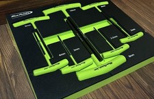 Blue Point Snap-on T-handle Type Hex Wrench 2mm To 10mm 7 Pieces Light Green