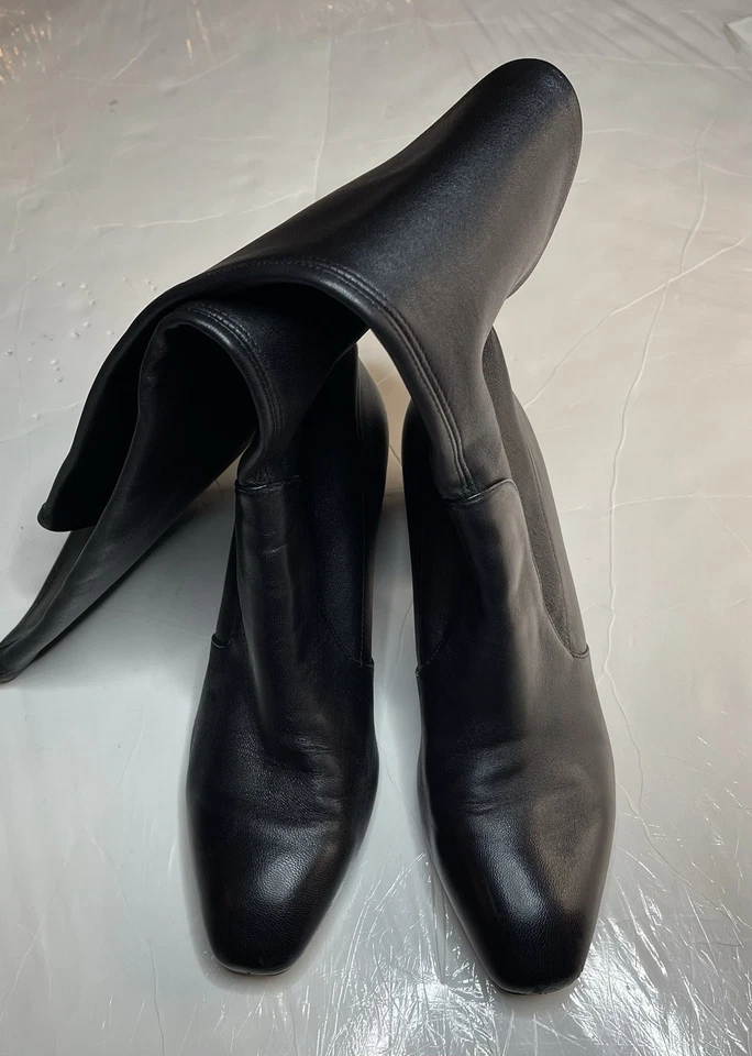 Stuart Weitzman Liviana Knee High Leather Boots Sz US 8.5 - Image 3 of 4