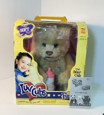 FUR REAL FRIENDS LUV CUBS POLAR BEAR INTERACTIVE PLUSH W/BOTTLE AGES 4+ 2004 NEW