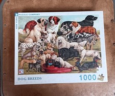 Dog Breeds 1000-Piece Jigsaw Puzzle Vintage Canine Chart