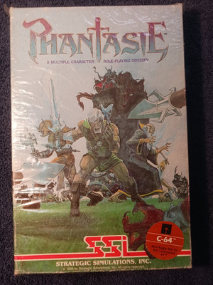 Phantasie 1 Seal Commodore 64 Original Vintage 1980's PC Game Tested and Working