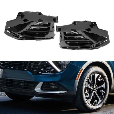 LED Fog Lights DRL Fog Lamps w/Bezels Trims For Kia Sportage LX EX SX 2023-2024