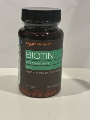 Amazon Elements TRBO1-20JN23321 5,000 mg Biotin - 130 Capsules