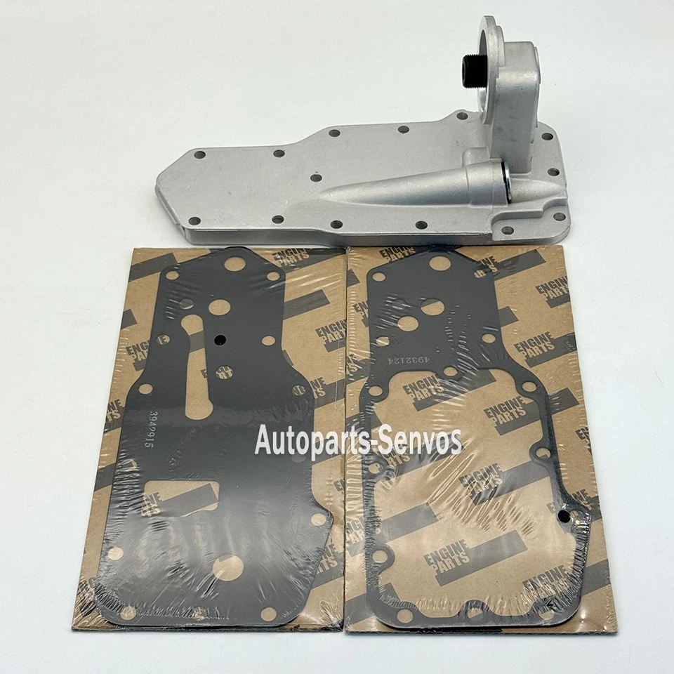 Cummins Oil Filter Mount Housing W/Gaskets For Dodge 6B 6BT 6BTA 5.9L 1989-2002 - Image 2 of 4