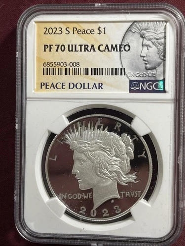 2023-S Peace Dollar $1 PF 70 Ultra Cameo NGC