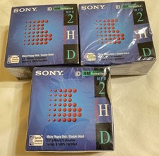 Sealed Sony MFD 2HD 3.5 For Mac 1.4MB Lot of 10 Micro Floppy Disks x 3