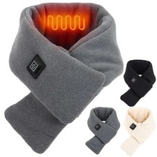 Heated Scarf Electric USB Rechargeable Neck Heating Pad Shawl Soft Washable new