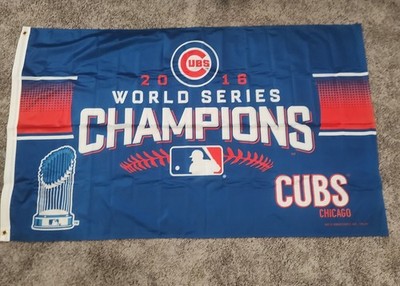 MLB Chicago Cubs 2016 World Series Champions Banner Flag 3' X 5'