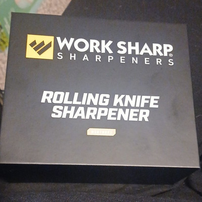 Work Sharp Rolling Knife Sharpener WSKTRARS, 600 Grit, Manual, Black/Silver