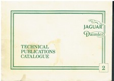 Jaguar Mk2 E-type S-type 420g Xj6 Xj12 Xj-s 1981 Tech. Publications Catalogue Jaguar Mk2 E-type S-type 420g Xj6 Xj12 Xj-s 1981 Tech. Publications Catalogue
