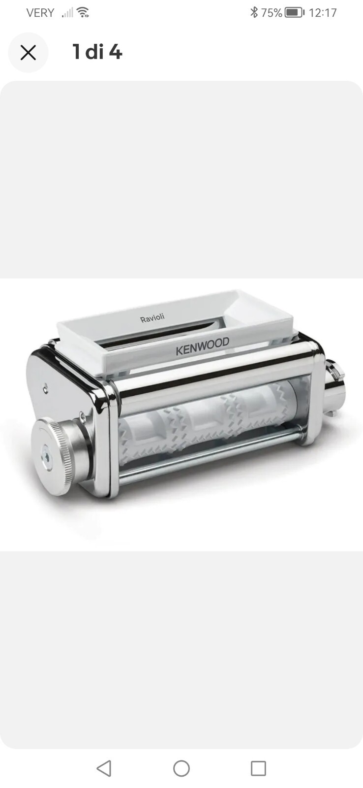 Kenwood KAX93.A0ME Accessorio per ravioli Corpo in acciaio per KCC KVC KVL KMX K