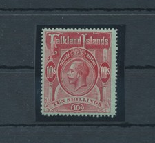 1912-20 FALKLAND ISLANDS - Stanley Gibbons n. 68 - 10 scellini red geen - MNH** 