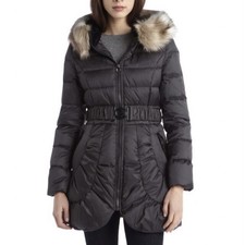 Laundry Black Hooded Down Coat Jacket Puffer Size Xs Nwt