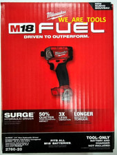 New M18 Milwaukee FUEL 2760-20 1/4" Brushless 4 Speed Battery Impact 18 Volt Box