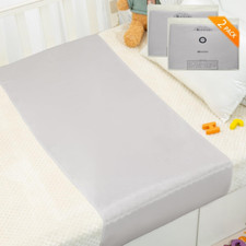 2 Pack Baby Silk Bassinet Sleeve, 23 Momme Pure Silk Cot Semi Sheet, Adjustable