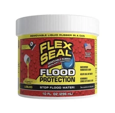 Flex Seal Flood Protection Removable Rubber Sealant Hi-Visibility Yellow 10oz