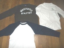 Boys Shirt Lot 3 Pieces, Abercrombie Fitch and Gap Long Sleeved Good Condition