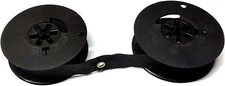 2 Pack Universal Typewriter Ribbons 2" x 1/2 Inch Black Ink Twin Spool SC20BR 