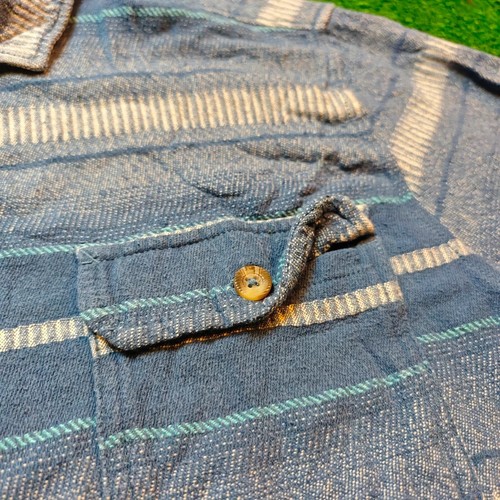 Vintage Billabong Shirt Mens Large collared striped blue long sleeve 90s casual - Picture 7 of 10
