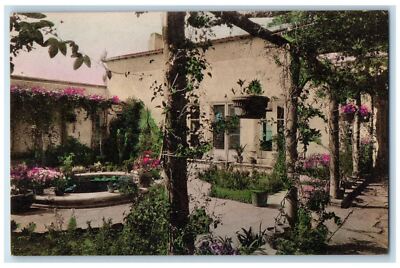 1929 La Venta Inn Drug Store Palos Verdes Estates CA Handcolored Postcard