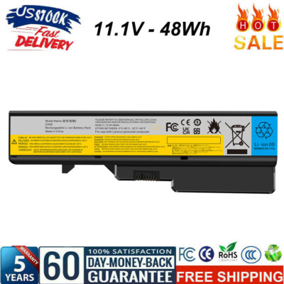 Laptop Battery for Lenovo IdeaPad G460 G470 G560 G570 V470 V570 Z470 L09S6Y02